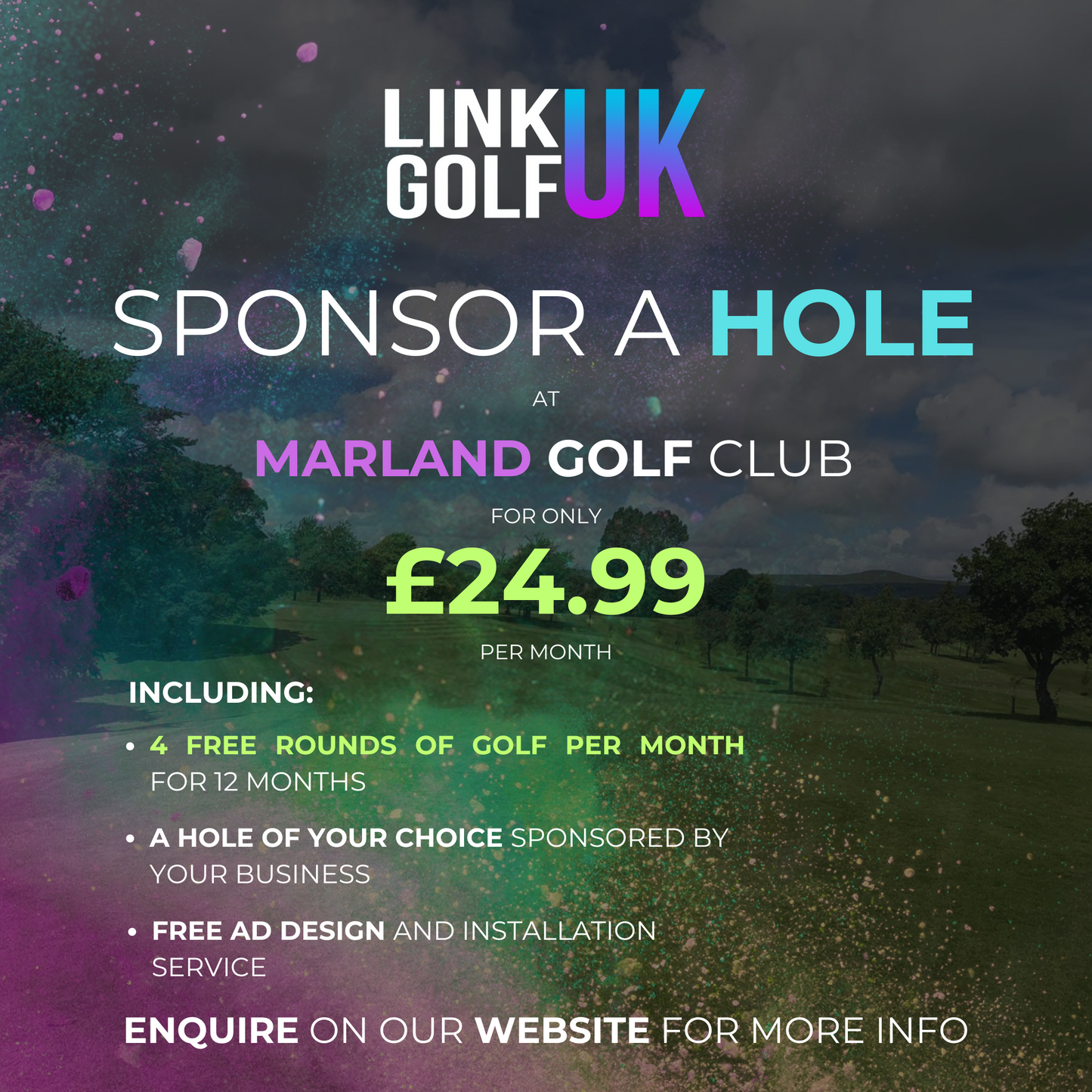 Marland Golf Course - Monthly Hole Sponsorship