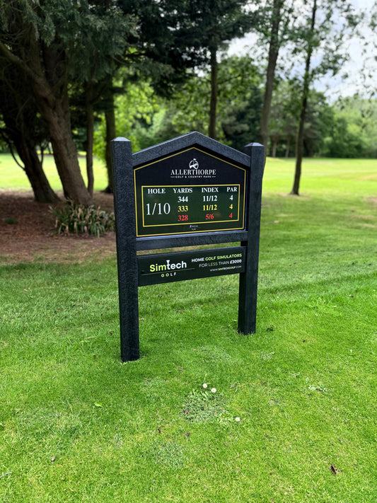 JB ProPanel Eco – Sponsored Tee Sign (Black, Eco Wood)